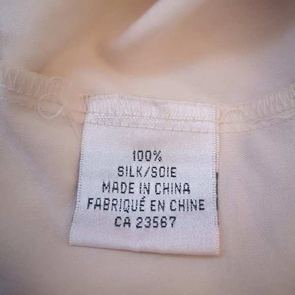 The Kettle Creek Clothing Co. Men's 100% Silk Light Beige Shirt - Picture 5 of 10